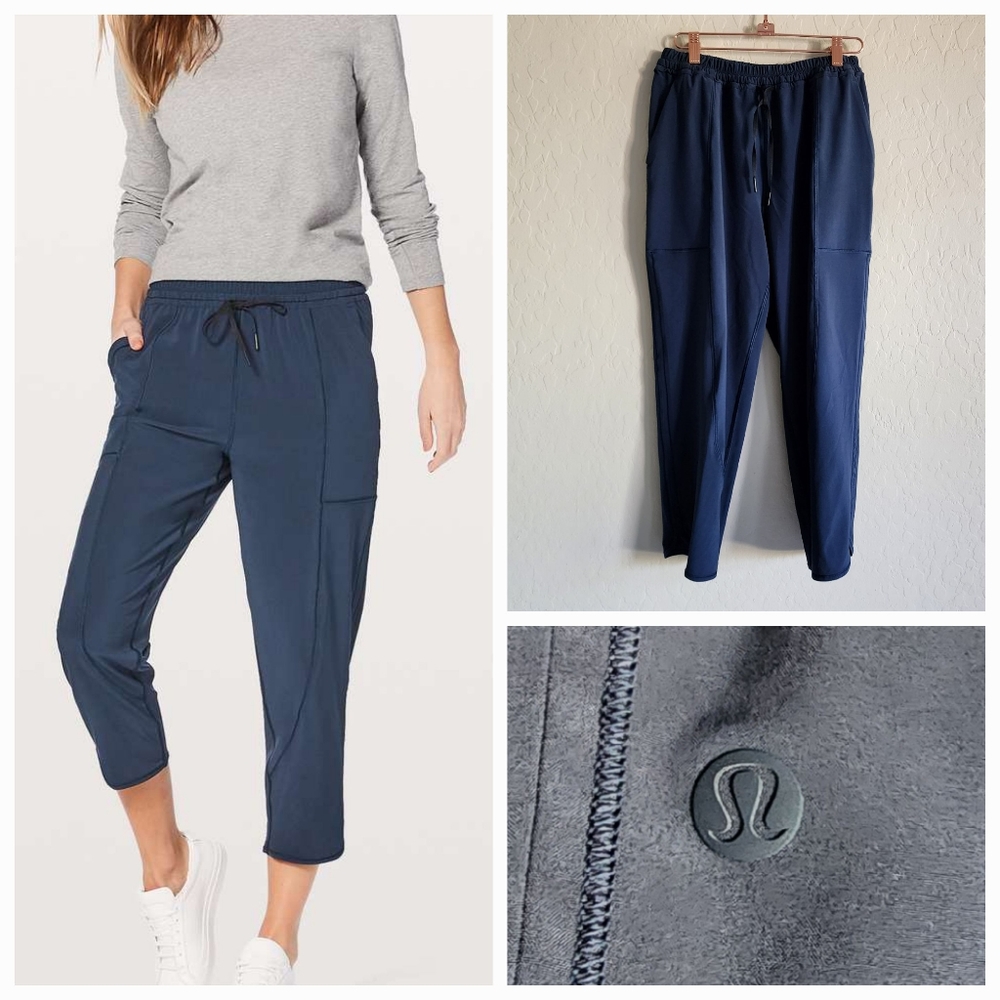 Lululemon Navy‎ Final Play Crop Pants Size 6